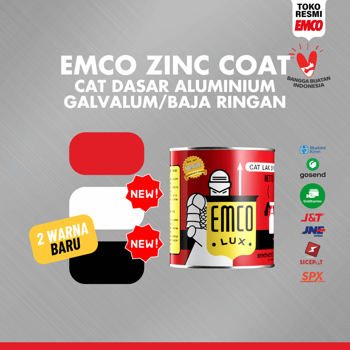 Gambar Zinc Coat Emco 1kg Cat Dasar Galvanis Besi Baja Ringan Seng Aluminium - Merah dari Toko Cat dan Bangunan SKAY Kota Depok Tokopedia