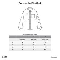 Gambar KOZE Oversized Long Shirt All Color - Kemeja Lengan Panjang Pria - Navy, M dari koze shop Kota Administrasi Jakarta Timur 4 Tokopedia