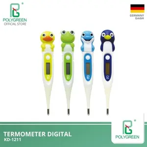 Termometer Digital Polygreen KD1211 Termometer Ketiak Digital Termometer Anak Karakter