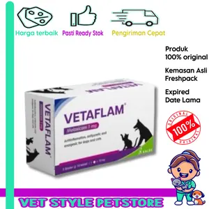 Vetaflam 1mg kalbe tablet anti radang anjing dan kucing