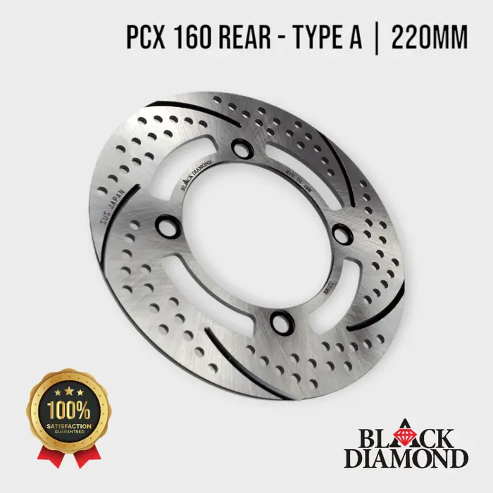 Gambar Black Diamond - Rear Disc Brake 220mm PCX 160  K1Z / Stylo 160 Piringan Cakram Belakang - Type A dari Black Diamond Official Store Kota Administrasi Jakarta Timur 4 Tokopedia