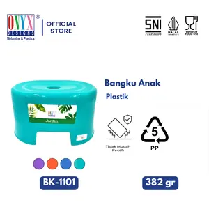 Bangku Anak Plastik Onyx Polos - BK1101