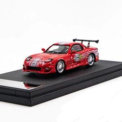 Modellino Auto Pressofuso Mortal 1:64 RX7 - Con Custodia E Supporto
