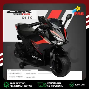 Motor Aki Mainan Anak Cas PMB K615C CBR SuperSport // Superman Lisensi Murah BDG