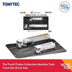 TomyTEC 975359 – Set B Modellino Camion Con Serbatoio E Trailer, Mitsubishi Fuso Super Great, 2 Pezzi