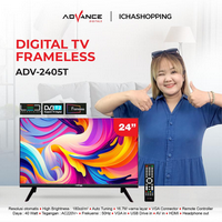 Gambar ADVANCE LED 24 ADV2405T FRAMELESS DIGITAL TV dari Atakrib Elektronik Yogyakarta Kab. Sleman 3 Tokopedia