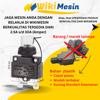 Gambar Kuoyuh ORIGINAL Overload Thermal Circuit Breaker 88 Series Push Button 2.5A-30A 125/250V AC UL1077 Tahan Panas Berkualitas Tinggi - 3A dari Overload Wikimesin Kab. Tangerang 3 Tokopedia
