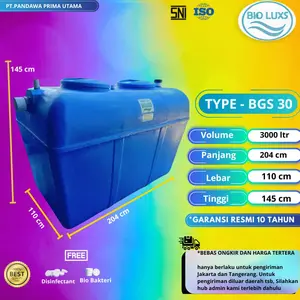 Septictank Biotech,Biofil,Bioluxs type BGS 3000 liter