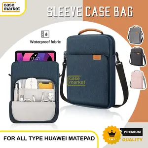 PELINDUNG / COVER for Tablet Bag Untuk Huawei MatePad T10 T10s 10.4 11 Air 11.5 S Pro 10.8 13.2 12.2 12 X Sleeve Storage Pouch with Handle PU Leather Tas Penyimpan Barang Praktis
