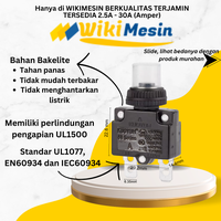 Gambar Kuoyuh ORIGINAL Overload Thermal Circuit Breaker 88 Series Push Button 2.5A-30A 125/250V AC UL1077 Tahan Panas Berkualitas Tinggi - 3A dari Overload Wikimesin Kab. Tangerang 1 Tokopedia