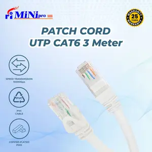 Minipro Kabel LAN UTP Cat6 Patch Cord 3m