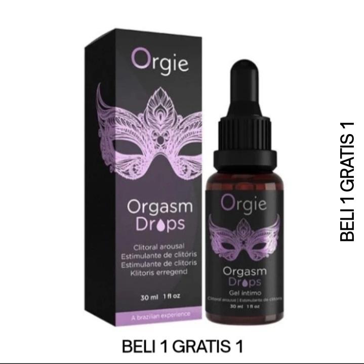 PROMO Orgie Orgasmic Drops Kissable || Superior Orgasmic Booster Gel Original || Terlaris Laku Keras - 1 Botol