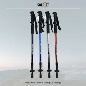 Trekking Pole Haoyang 135 cm Lurus Tongkat Hiking Kuncian Putar Tracking Pole Tongkat Gunung