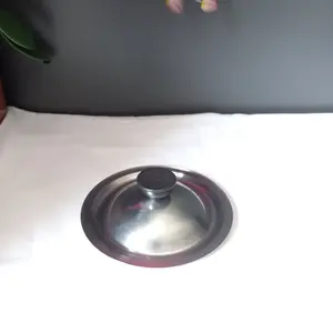 Tutup Panci Stainless Steel Knop Hitam