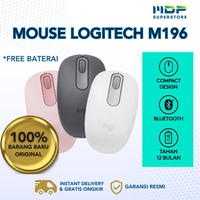 Gambar MOUSE LOGITECH WIRELESS M196 - WHITE dari mdpsuperstore Kota Palembang 1 Tokopedia