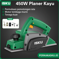Gambar Isku Planer Listrik Mesin 450W Serut Kayu Cocok Untuk Memoles Dan Memotong Kayu Mesin Ketam Kayu - Planer listrik dari PERKAKASKU.ID TOKOPEDIA Kota Administrasi Jakarta Utara 1 Tokopedia