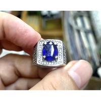Gambar Cincin Batu Permata Natural Blue Sapphire SF022 Kashmir Blue Safir Indah Ikatan Perak Mewah dari CNC phoneshop Kota Administrasi Jakarta Pusat 5 Tokopedia