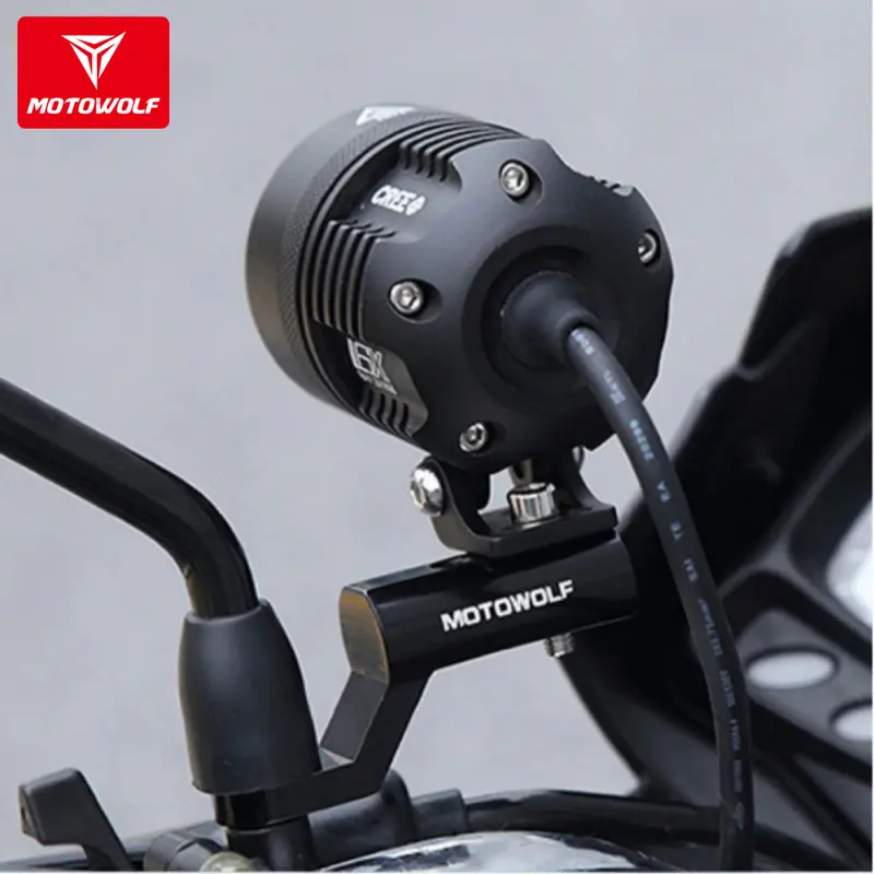 Motowolf Holder Gub P30 Breket Lampu Tembak Bracket Spion Universal 2