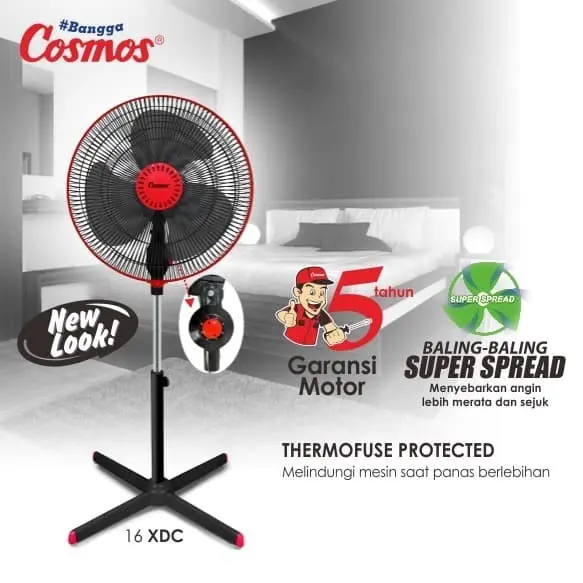 Kipas Angin Berdiri/Stand Fan Cosmos 16-XDC 1