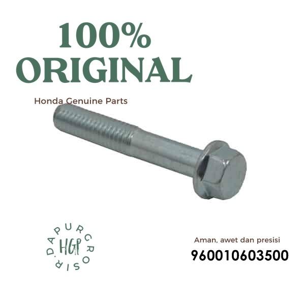 Gambar Baut Blok Mesin Honda (Bolt Flange 6X35) Ori AHM Baud - 960010603500 dari dapurgrosirHGP Kab. Bandung Tokopedia