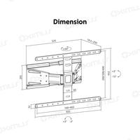 Gambar Bracket Monitor TV 43-90inch OXIMUS TL730 Ultra Slim Full Motion Wall Mount Bracket dari Techno Computer Bali Kota Denpasar 4 Tokopedia