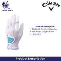 Gambar Sarung Tangan Golf Callaway Hyper Cool Dual Women 25 - White/Silver, 18 dari Leonian Golf ID Kota Administrasi Jakarta Utara 2 Tokopedia