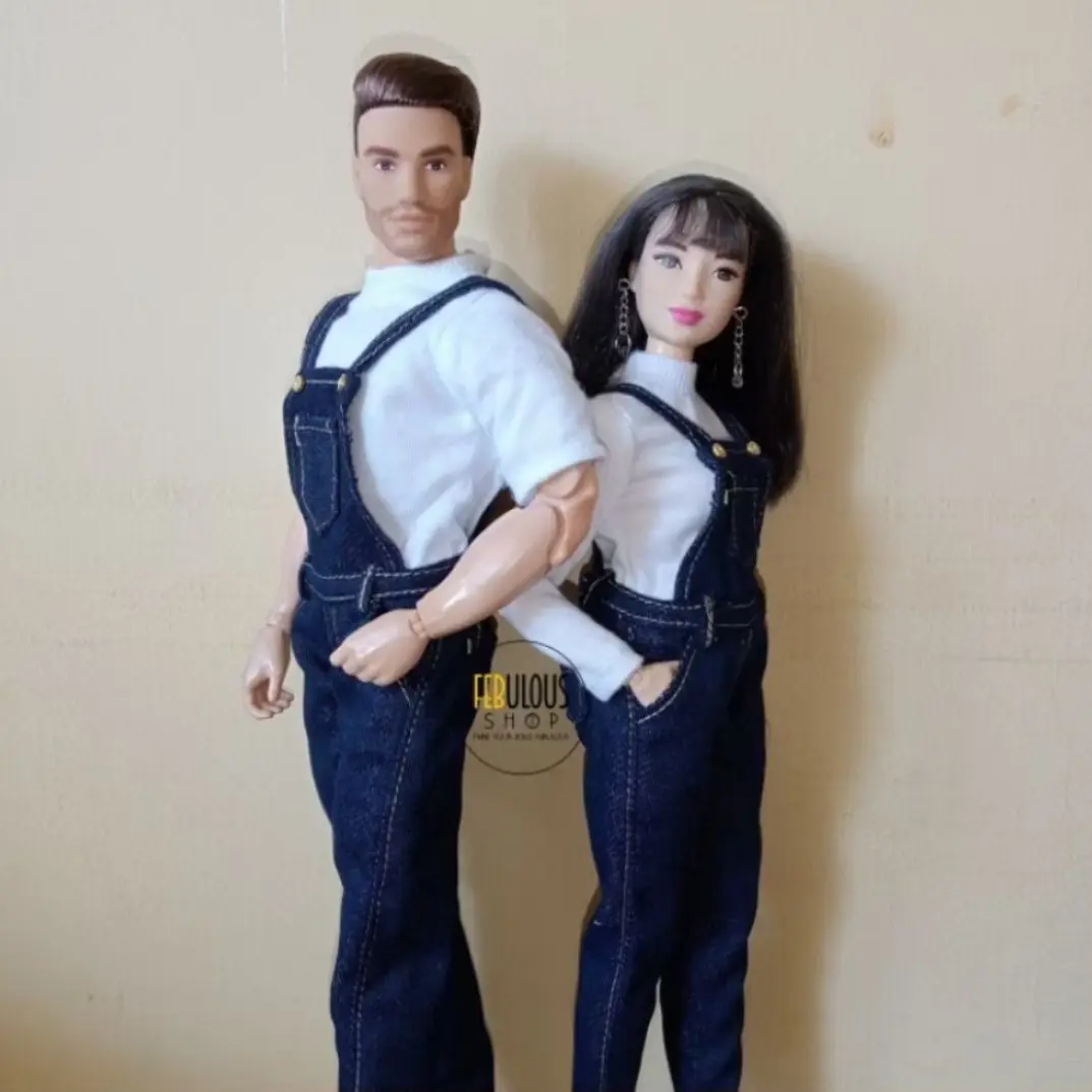 Overall Jeans untuk Boneka Barbie & Ken | Baju Barbie | FEBulousshop