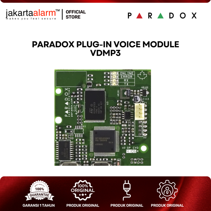 Gambar Modul Alarm PARADOX VDMP3 Plug-In Voice Dialler Arm/Disarm System dari jakartaalarm Official Store Kota Administrasi Jakarta Selatan Tokopedia