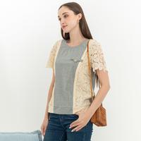 Gambar *Ready Stok* SISTER'S - Atasan Renda Kombi Kaos C4949 (CAP) - Hijau, M dari Sisters Fashion Group Kota Administrasi Jakarta Utara 4 Tokopedia