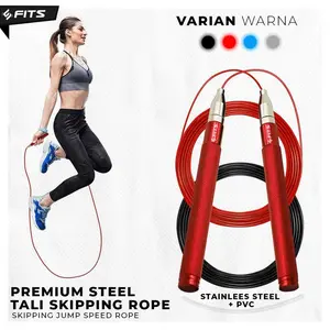 SFIDN FITS PREMIUM STEEL TALI SKIPPING ROPE | SKIPPING JUMP SPEED ROPE