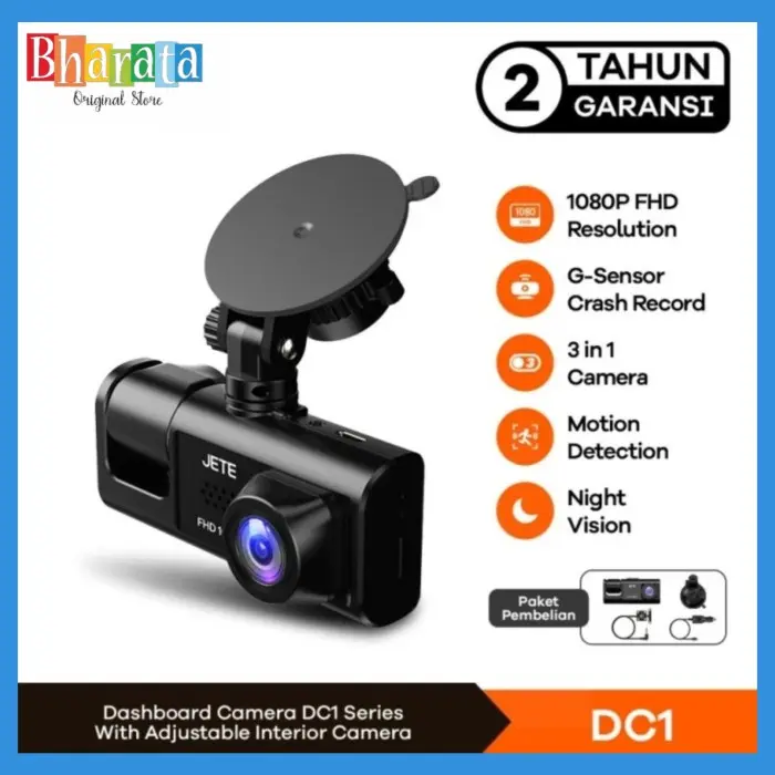 JETE DC1 Dashcam 1080P Full HD Night Vision G-Sensor Motion Detection Original