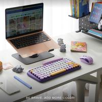 Gambar Rexus KM11 Combo Keyboard + Mouse wireless Dual Connection Retro Alat Computer - Artic Mountain  dari Click & Go Tokopedia Kota Bandung 5 Tokopedia