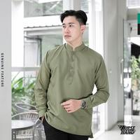 Gambar Ereste X Firsthand Koko Pria Kemeja Lengan Panjang Cordova Army - Hitam, S dari ereste store Kota Bandung 4 Tokopedia
