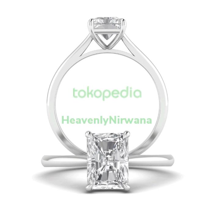 Gambar OVAL lab Grown Diamond Solitaire 18K Gold Ring. Cincin Emas Berlian - Custom 2 dari HeavenlyNirwana Kab. Tangerang Tokopedia