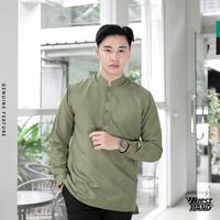 Gambar Ereste X Firsthand Koko Pria Kemeja Lengan Panjang Cordova Army - Hitam, S dari ereste store Kota Bandung 2 Tokopedia
