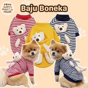 Baju Anjing Kucing Kecil Besar Cowok Cewek Lucu Poodle Minipom Terlaris