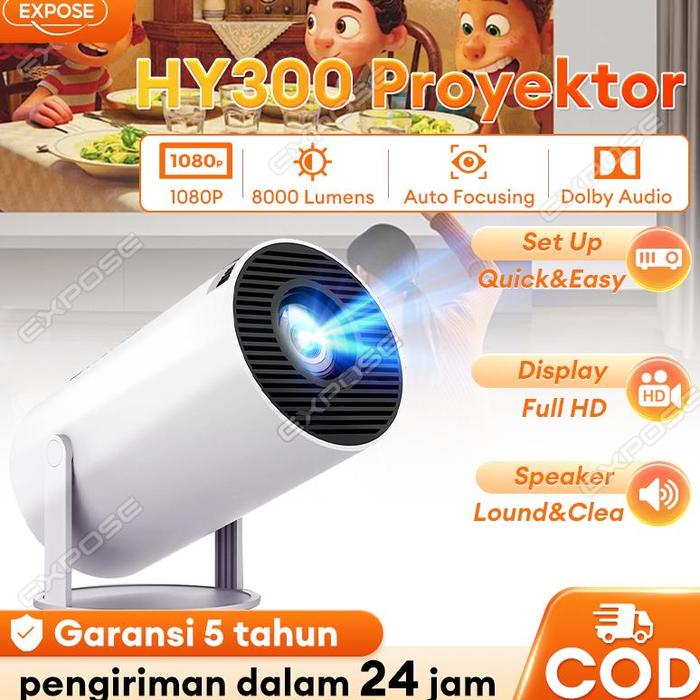 Cv Projector Jual TERLARIS !!! Smart Proyektor Expose HY300 4K Portable Projector ...