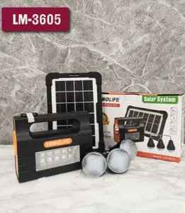 PORTABLE SOLAR PANEL GENERATOR KIT PEMBANGKIT LISTRIK TENAGA SURYA LED