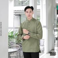 Gambar Ereste X Firsthand Koko Pria Kemeja Lengan Panjang Cordova Army - Hitam, S dari ereste store Kota Bandung 3 Tokopedia