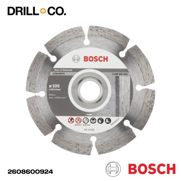 Gambar Bosch Diamond Disc /Mata Potong Beton 4" ( 924) dari Drill&Co Kota Administrasi Jakarta Barat Tokopedia