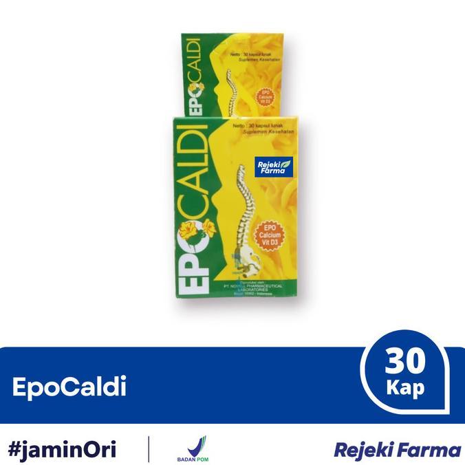Epocaldi Evening Primrose Oil Calcium Vit D3 30 Kapsul Lunak - Epo Caldi Menopause