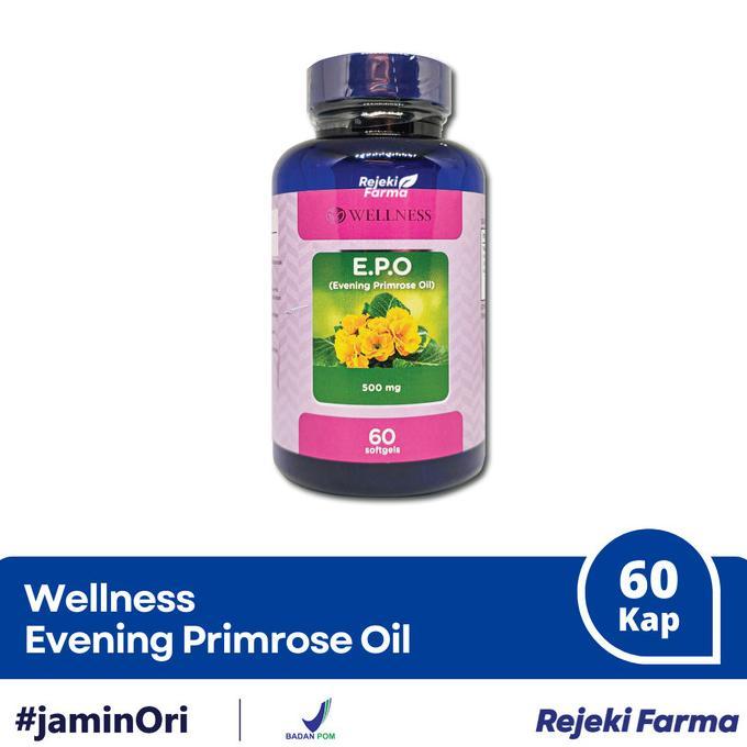 [ Bpom ] Wellness E.P.O Evening Primrose Oil 60 Softgels - Vit Epo