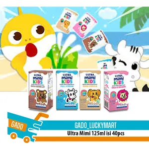 Ultra Milk UHT 125ml 1 dus/susu UHT ultra coklat strawberry full cream/ultra mimi