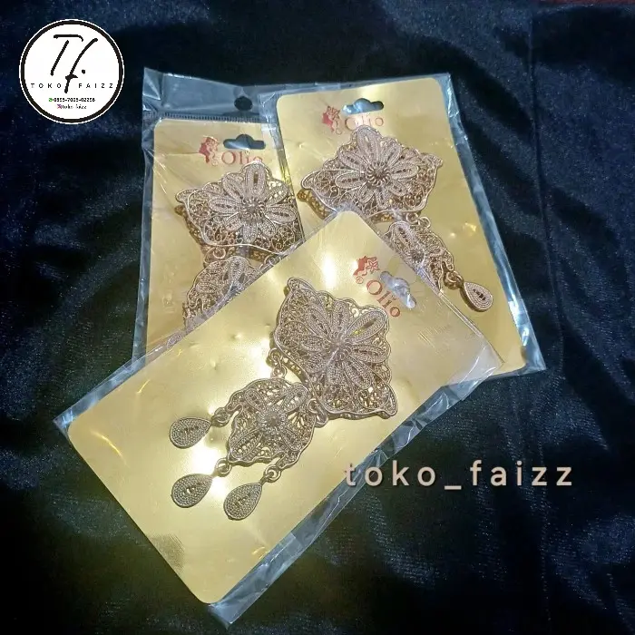 Bros Kebaya/Bros Wanita/Hiasan Kebaya/Bros Kuning