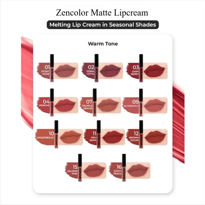 ZENCOLOR LIP CREAM MATTE | ZENCOLOR Lip Cream Lipstick original BPOM moisturizer liquid long last 2