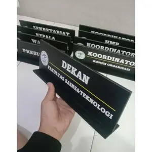 Papan Nama Untuk Meja Ukuran 10 x 30cm