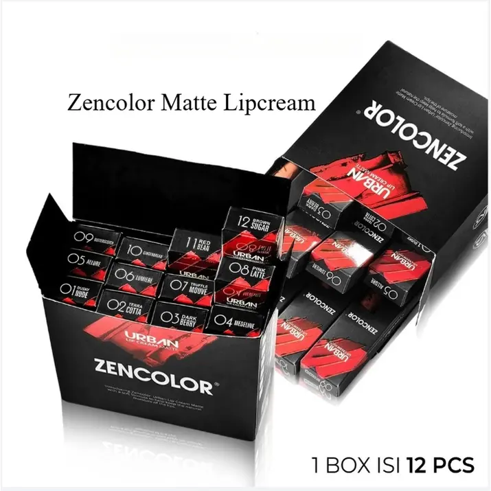 ZENCOLOR LIP CREAM MATTE | ZENCOLOR Lip Cream Lipstick original BPOM moisturizer liquid long last 0