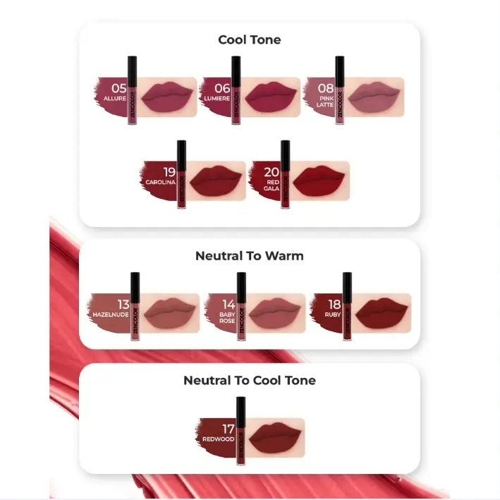 ZENCOLOR LIP CREAM MATTE | ZENCOLOR Lip Cream Lipstick original BPOM moisturizer liquid long last 1