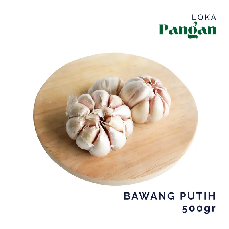 Bawang Putih 500gr 1/2kg Baput BP Bersih Banci Honan Fresh Garlic - Loka Pangan 0