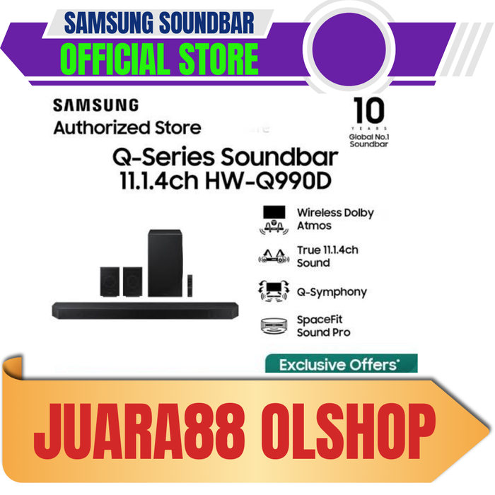 Gambar SAMSUNG SOUNDBAR HW-Q990D 11.1.4CH SOUNDBAR DOLBY ATMOS HWQ990D HW Q990D HWQ990 dari Juara88 olshop Kota Bekasi Tokopedia